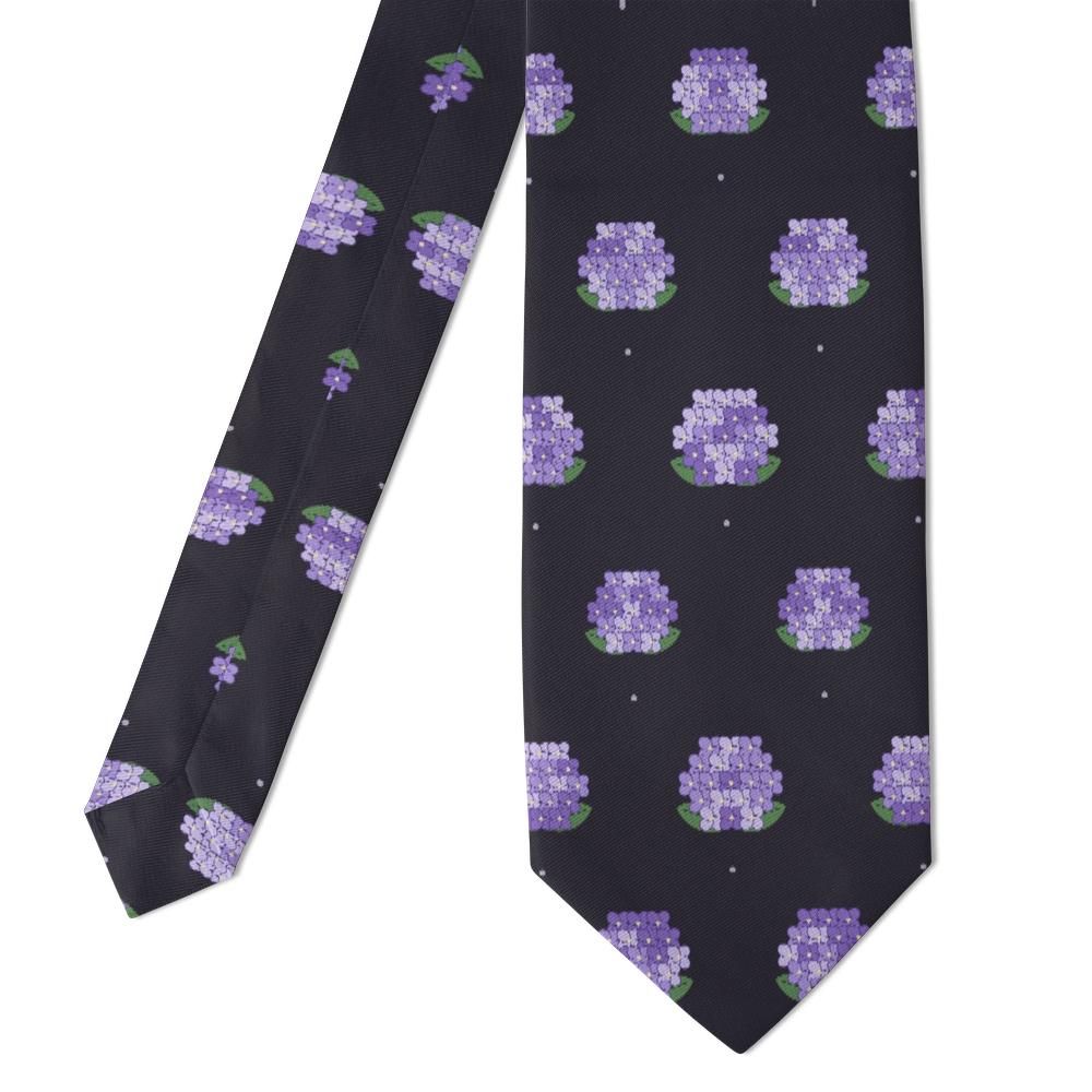 Lynden - Aubergine & Lilac Hydrangea Tie – Dusk in Bloom