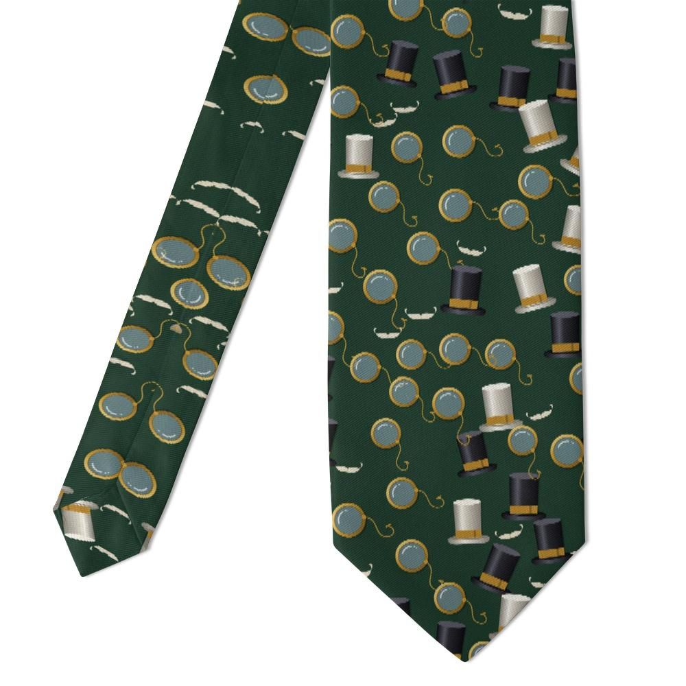 Zbaraski - Racing Green Monocle & Top Hat Tie – Club Room