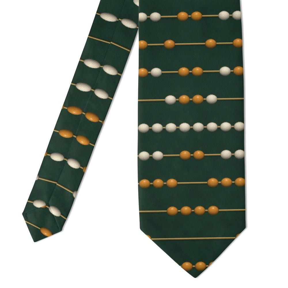 Ribbing - Forest & Amber Abacus Dot Tie – Old Bazaar