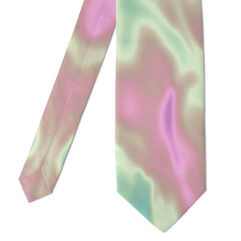 Wachtmeister - Pastel Iridescent Swirl Tie – Holographic Dream