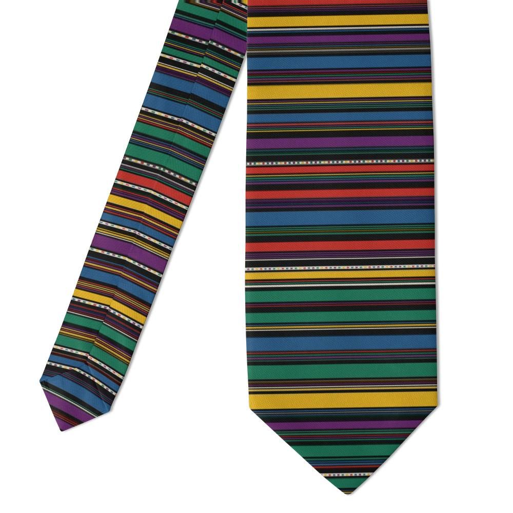 Viffert - Black Jewel Bayadere Stripe Tie – Evening Spectrum