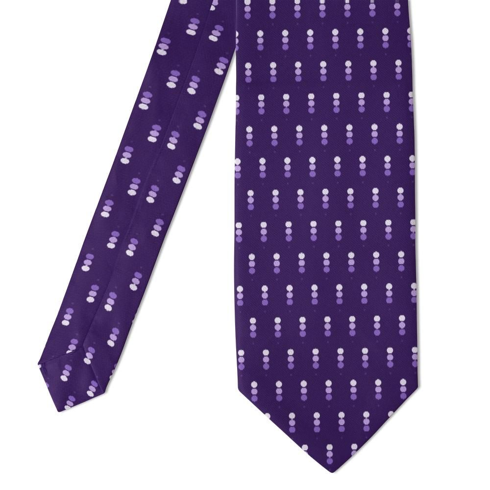 Uggla - Purple Stacked Dot Tie – Violet Stack