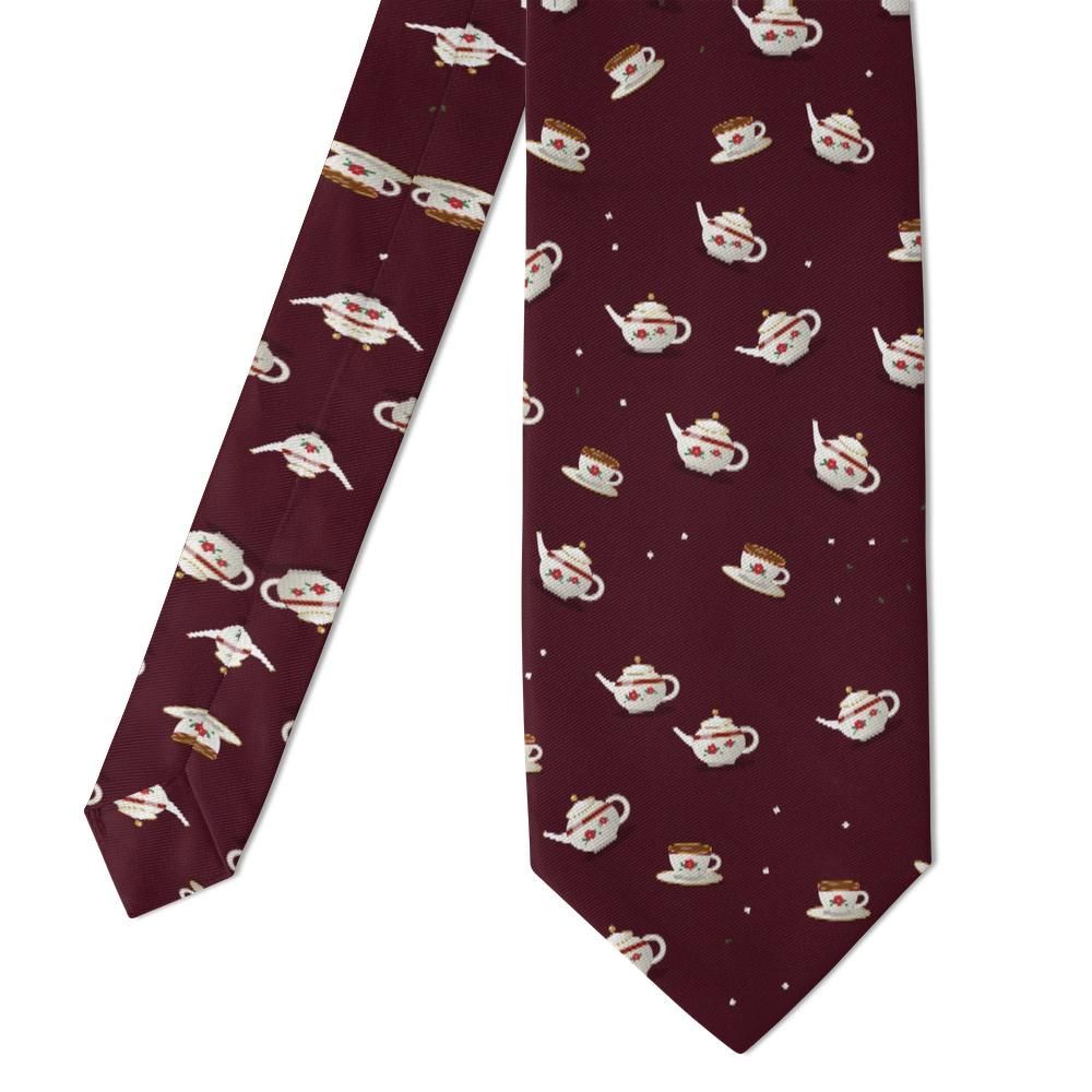 Rzewuski - Burgundy Teapot Tie – Gilded China and a Proper Cuppa