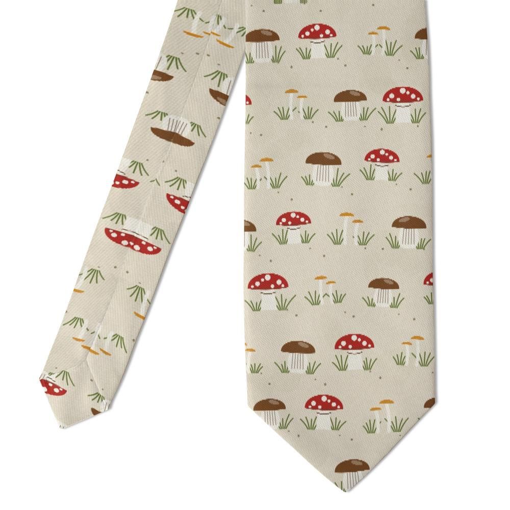 Hvitfeldt - Cream & Red Mushroom Tie – Cottage Forest Floor