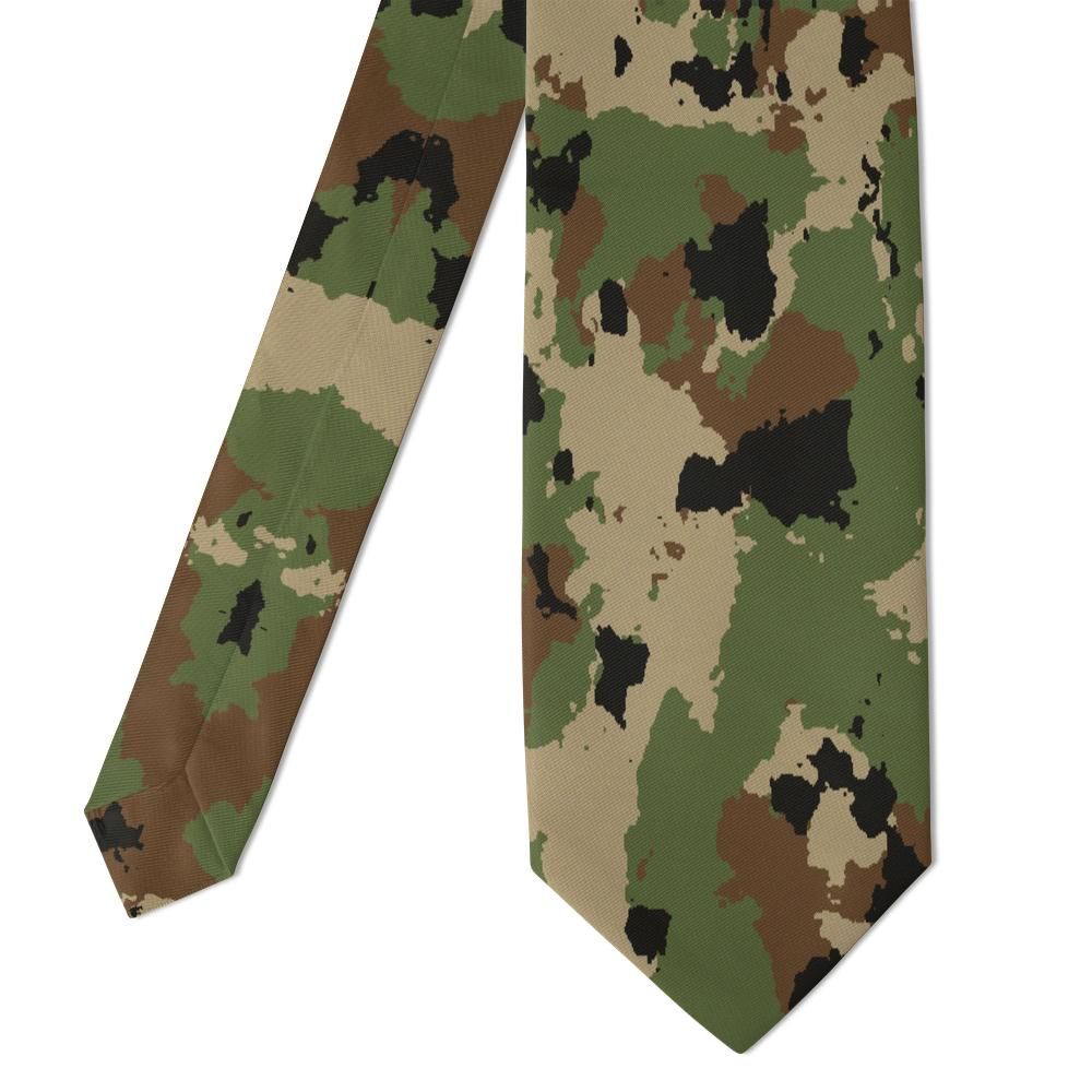 Radetzky - Green & Brown Woodland Camo Tie – Field Officer