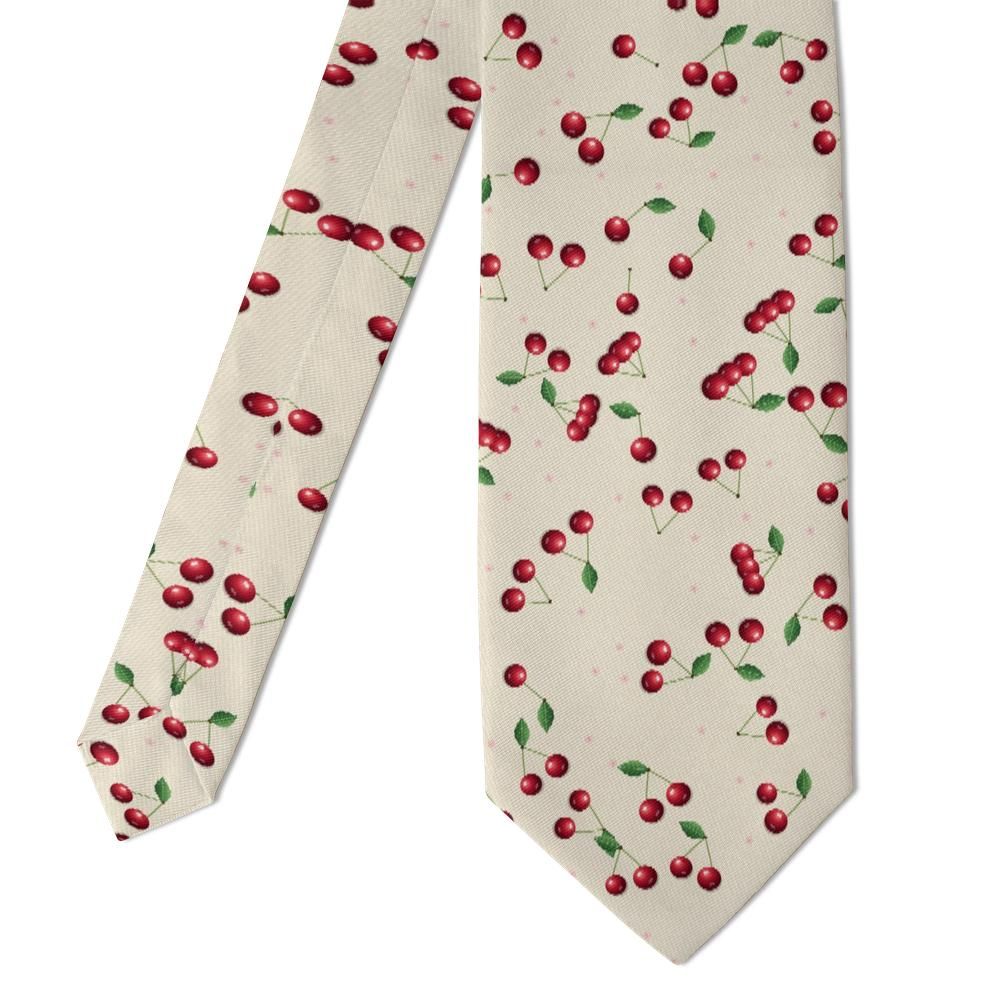 Jablonowski - Cream & Red Cherry Tie – Orchard-Fresh Summer Charm