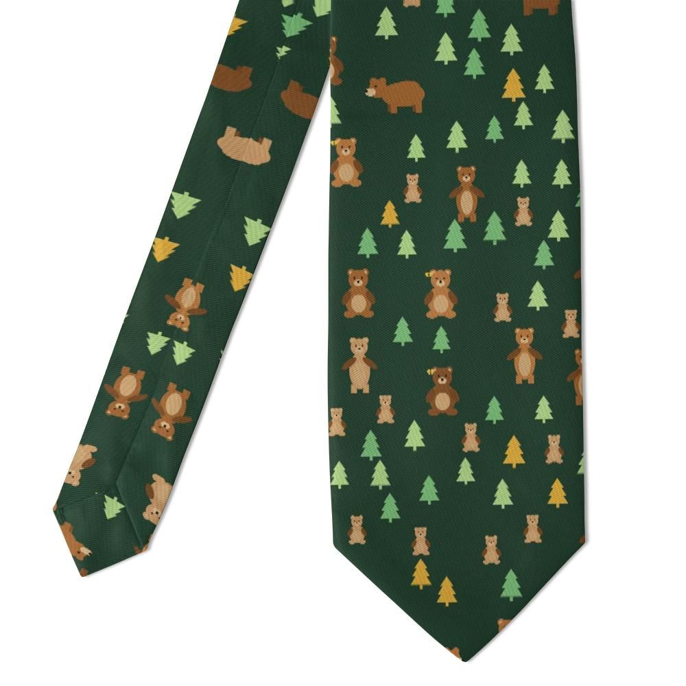 Juel - Forest Green & Honey Forest Bear Tie – Mountain Cabin