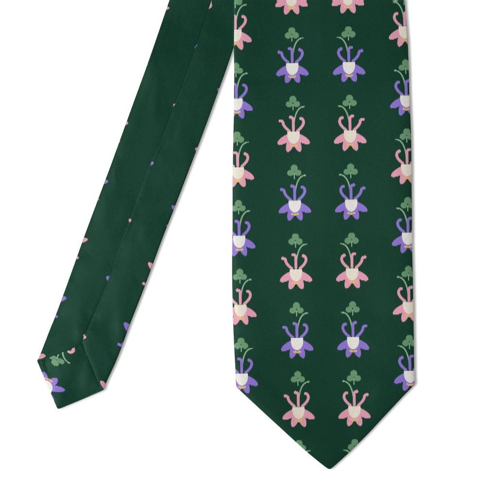 Dohna - Forest & Violet Columbine Tie – Shade Garden