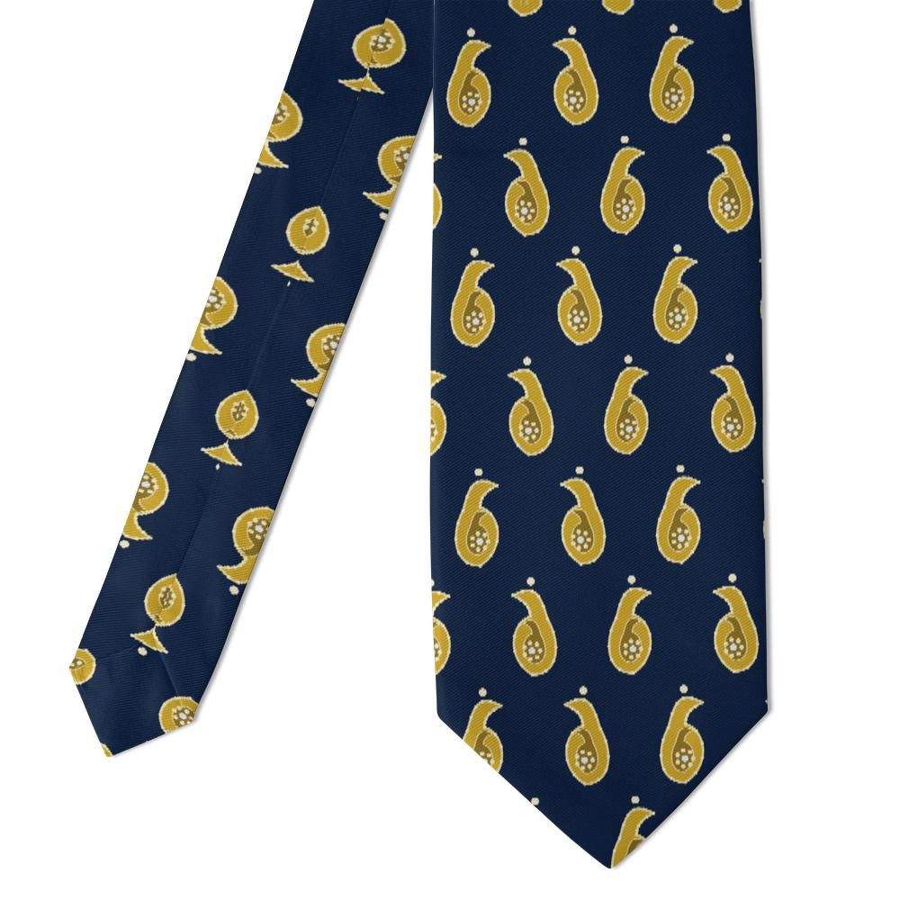 Morosini - Navy & Gold Classic Boteh Tie – Doge's Assembly