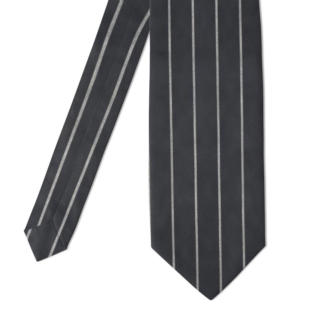 Sanguszko - Charcoal Chalk Stripe Tie – City Banker