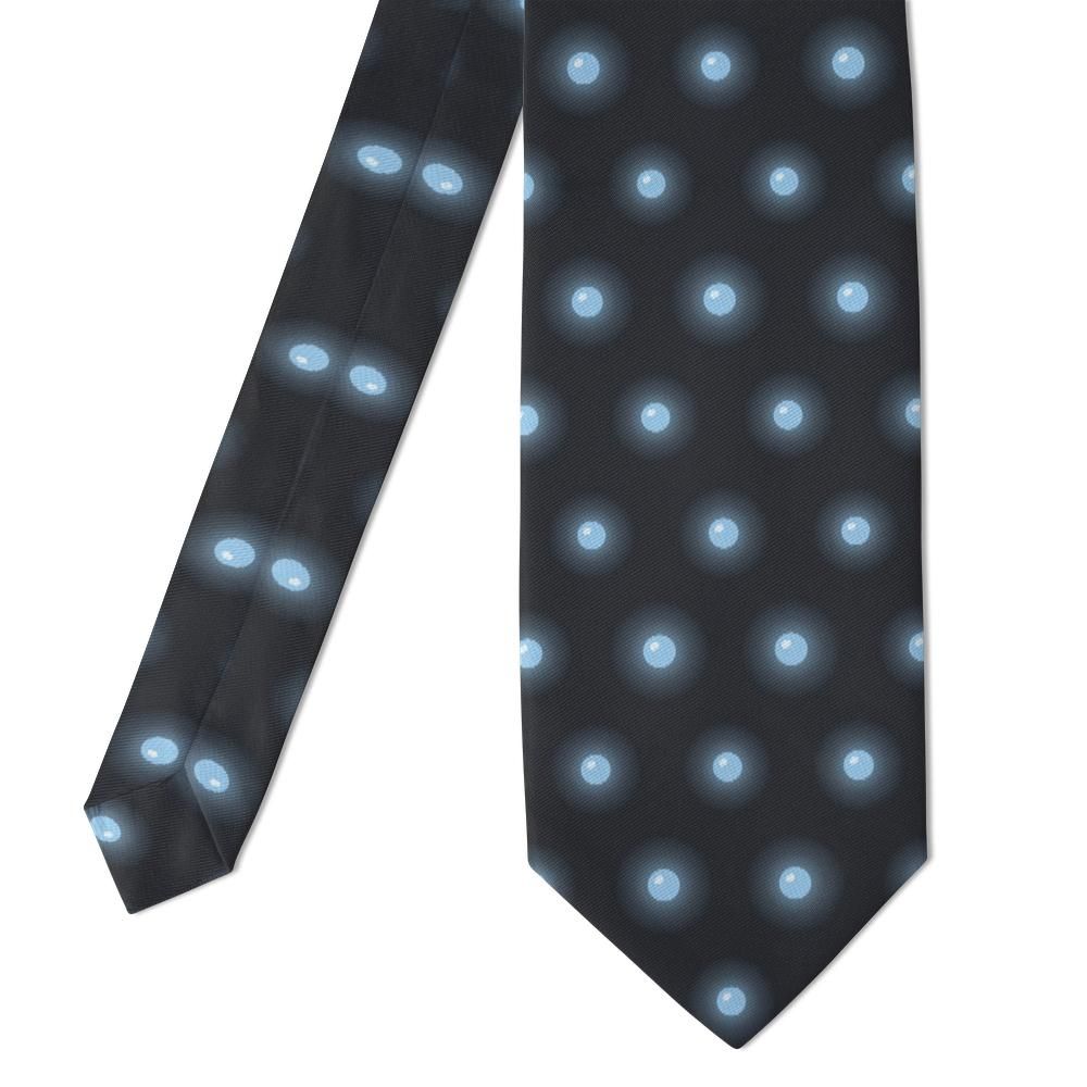 Nádasdy - Charcoal & Sky Halo Dot Tie – Winter Glow