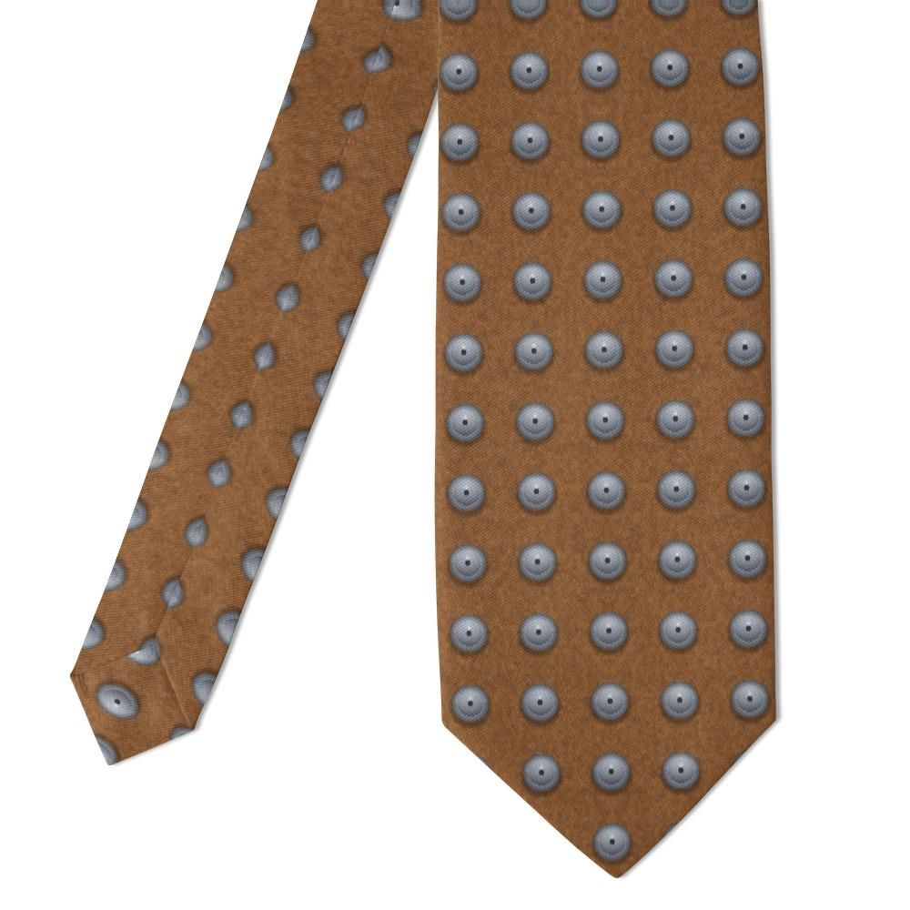 Rosenblad - Tan & Steel Rivet Dot Tie – Saddle Room