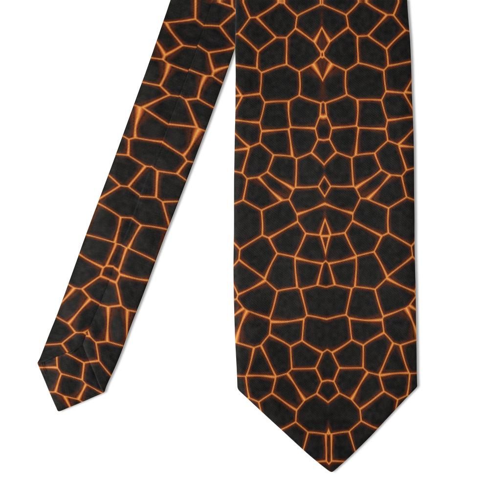 Creutz - Molten Orange Magma Tie – Volcano Night