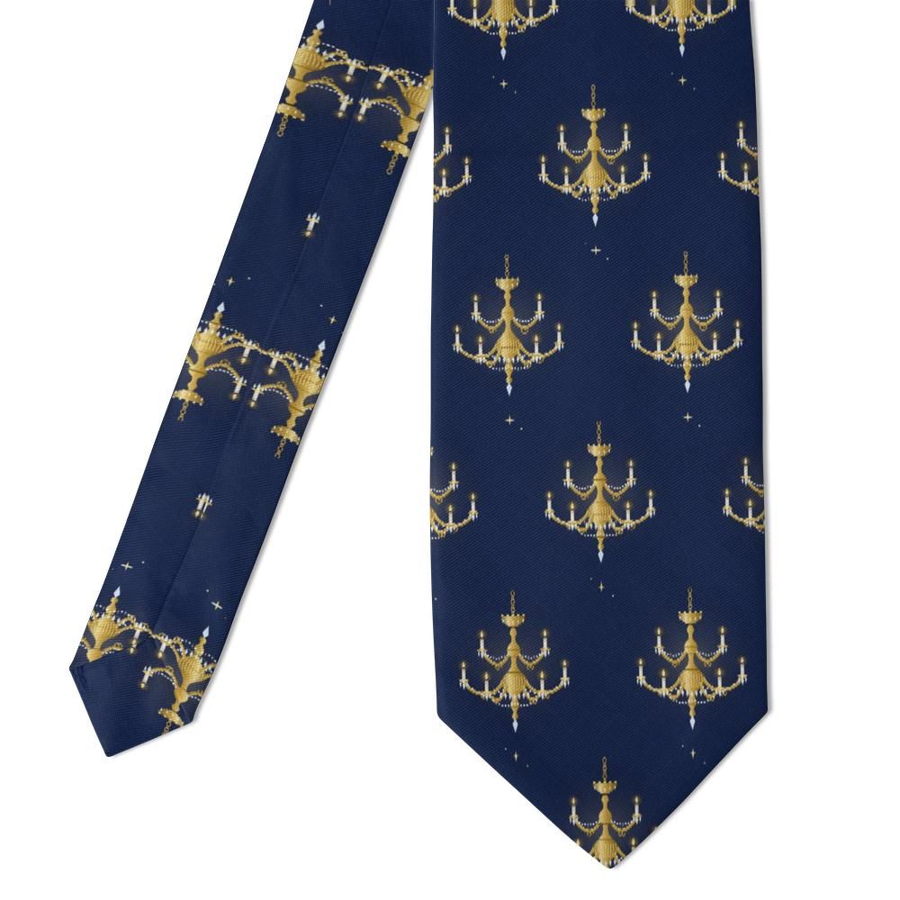 Nadasdy - Navy & Gold Chandelier Tie – Grand Ballroom