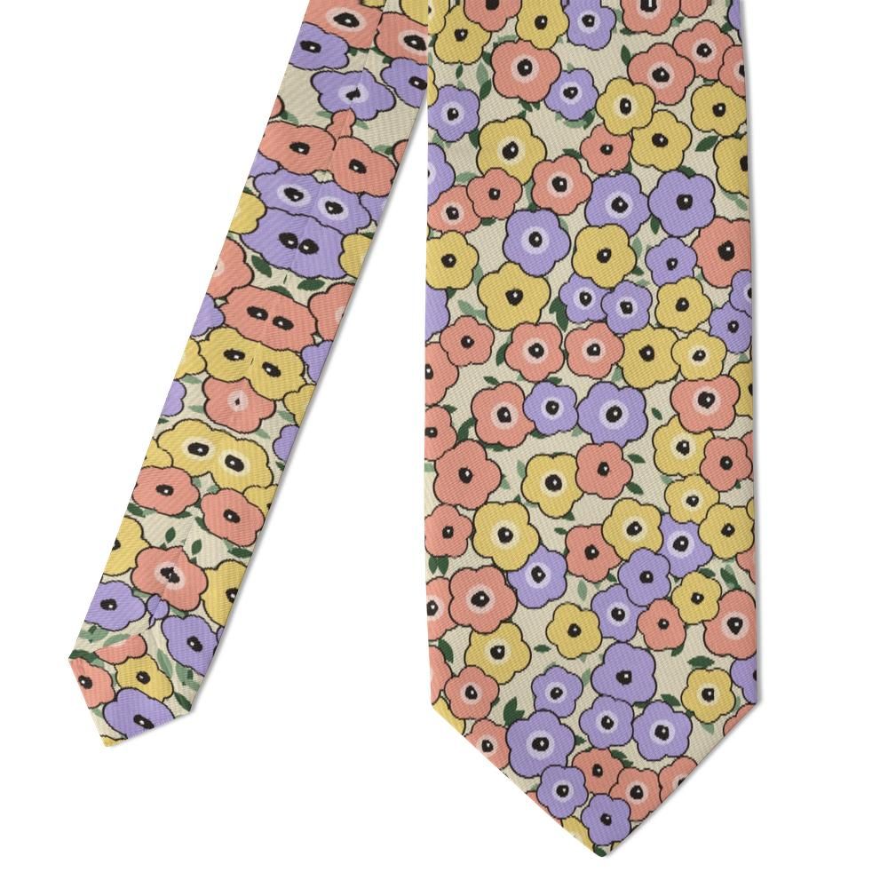 Festetics - Cream & Coral Liberty Floral Tie – Orangery Morning
