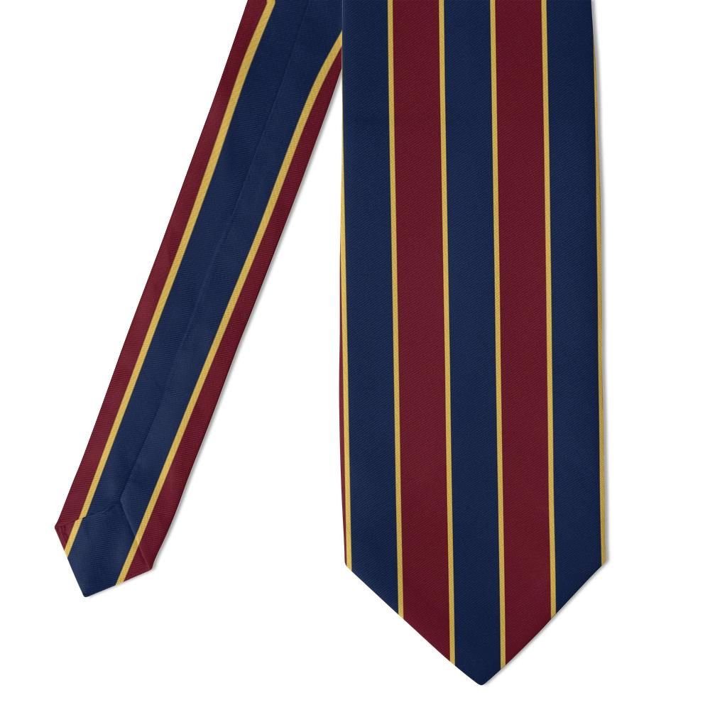 Solms - Navy & Burgundy Guards Stripe Tie – Parade Ground