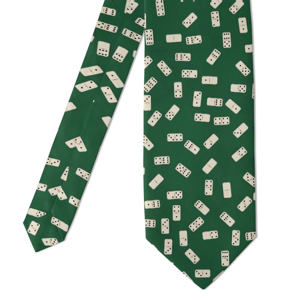 Bing - Green & Ivory Domino Tie – Casino Felt
