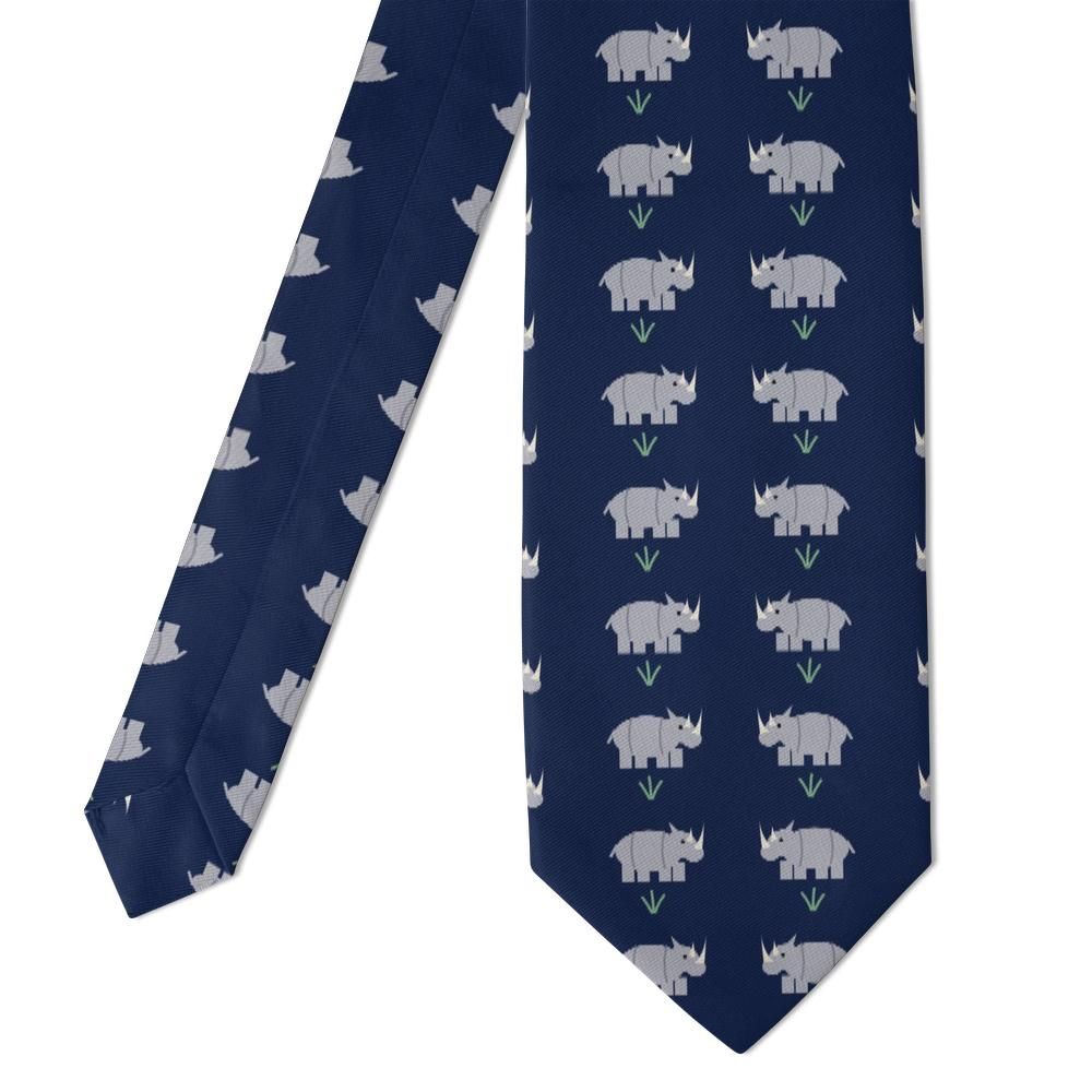 Spaur - Navy & Grey Rhino Tie – Night Grazer