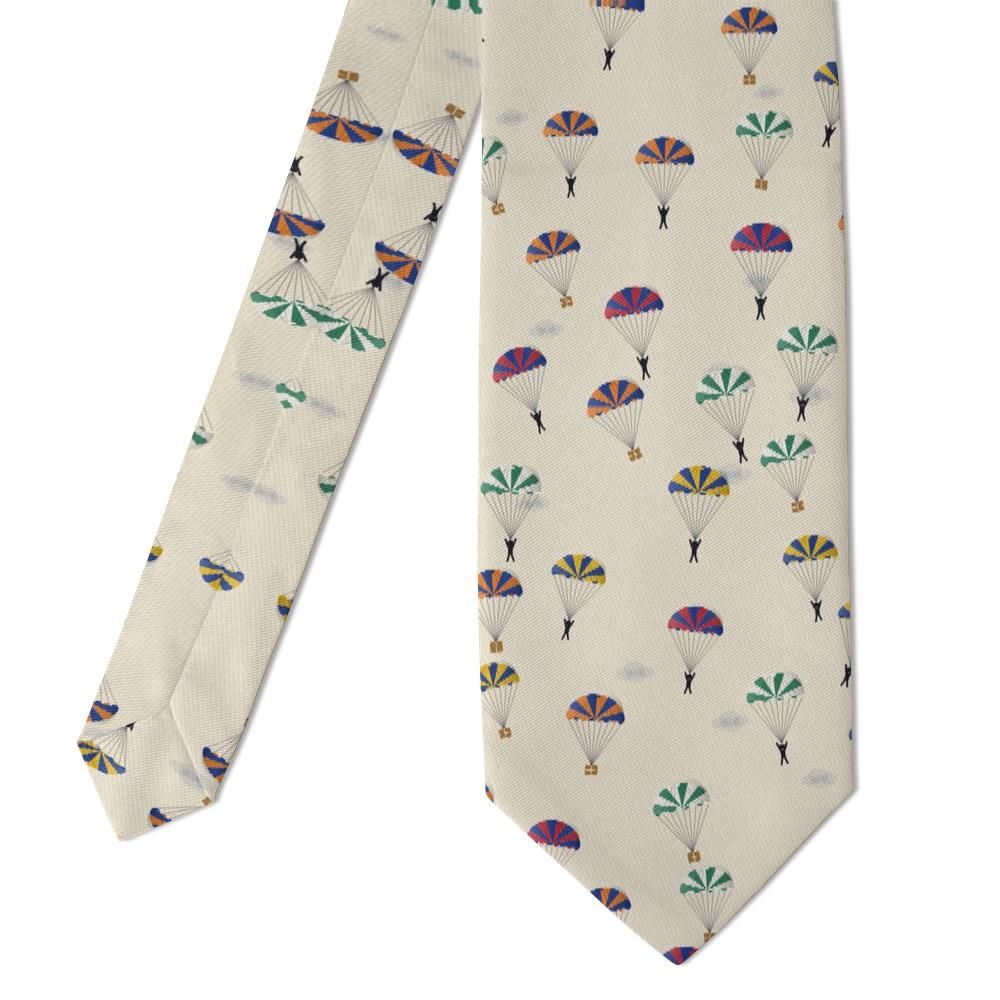 Massalski - Cream Parachute Tie – Vintage Airdrop Charm