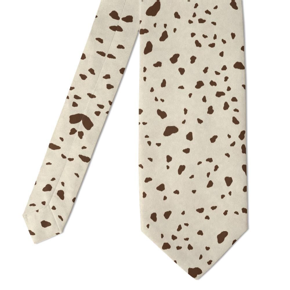 Munthe - Cream & Brown Dalmatian Spot Tie – Country Hound