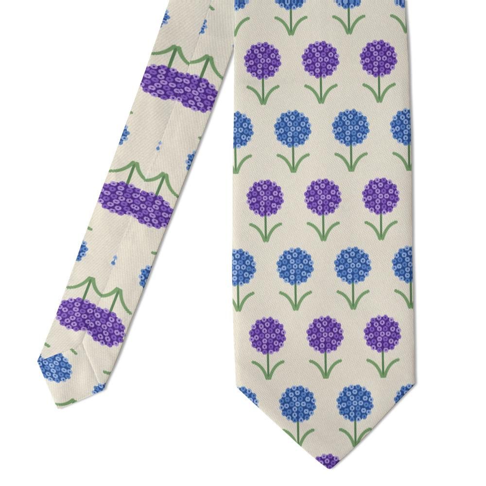 Ortenburg - Cream & Violet Allium Tie – Cottage Globe