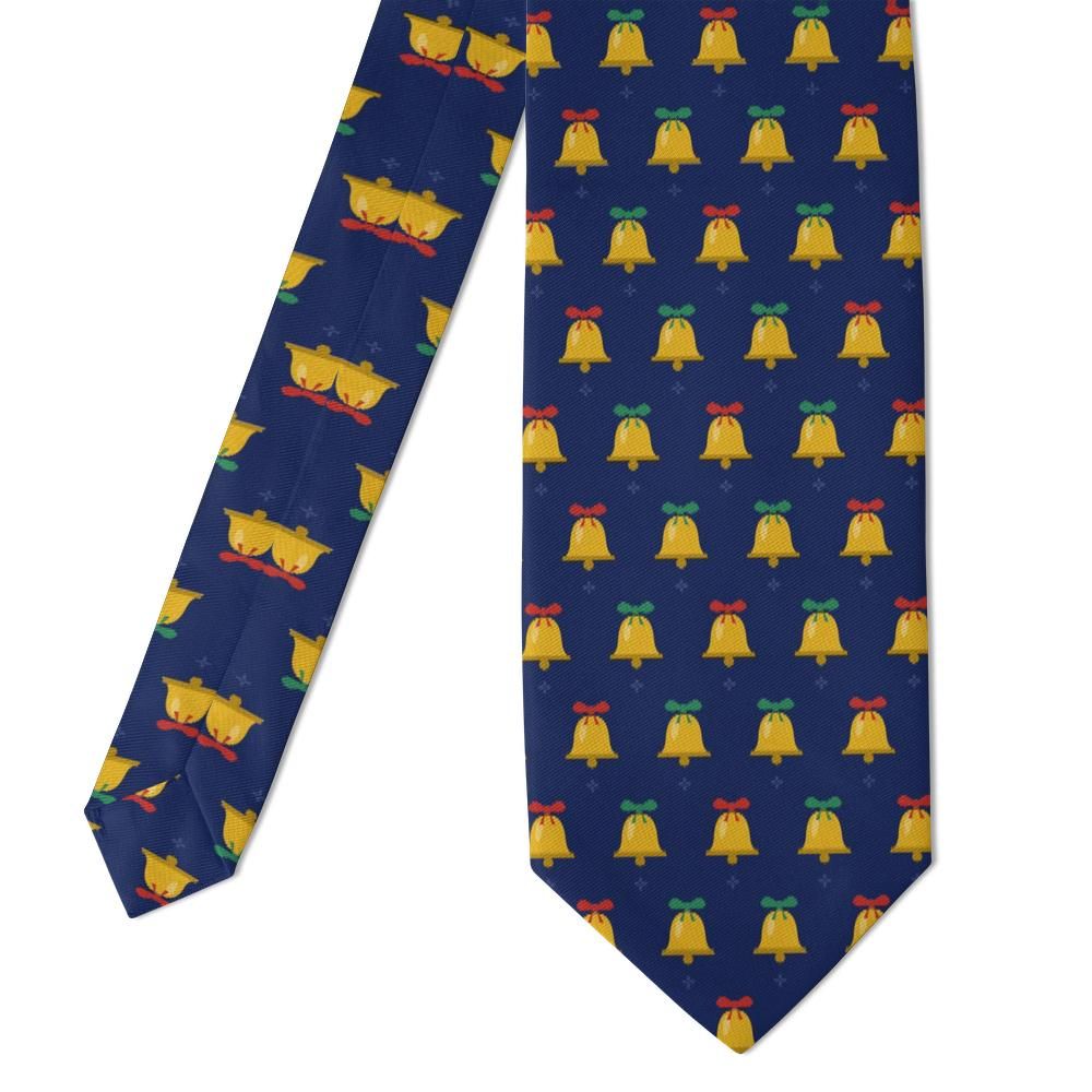 Rosenpalm - Navy Christmas Bell Tie – Silent Night