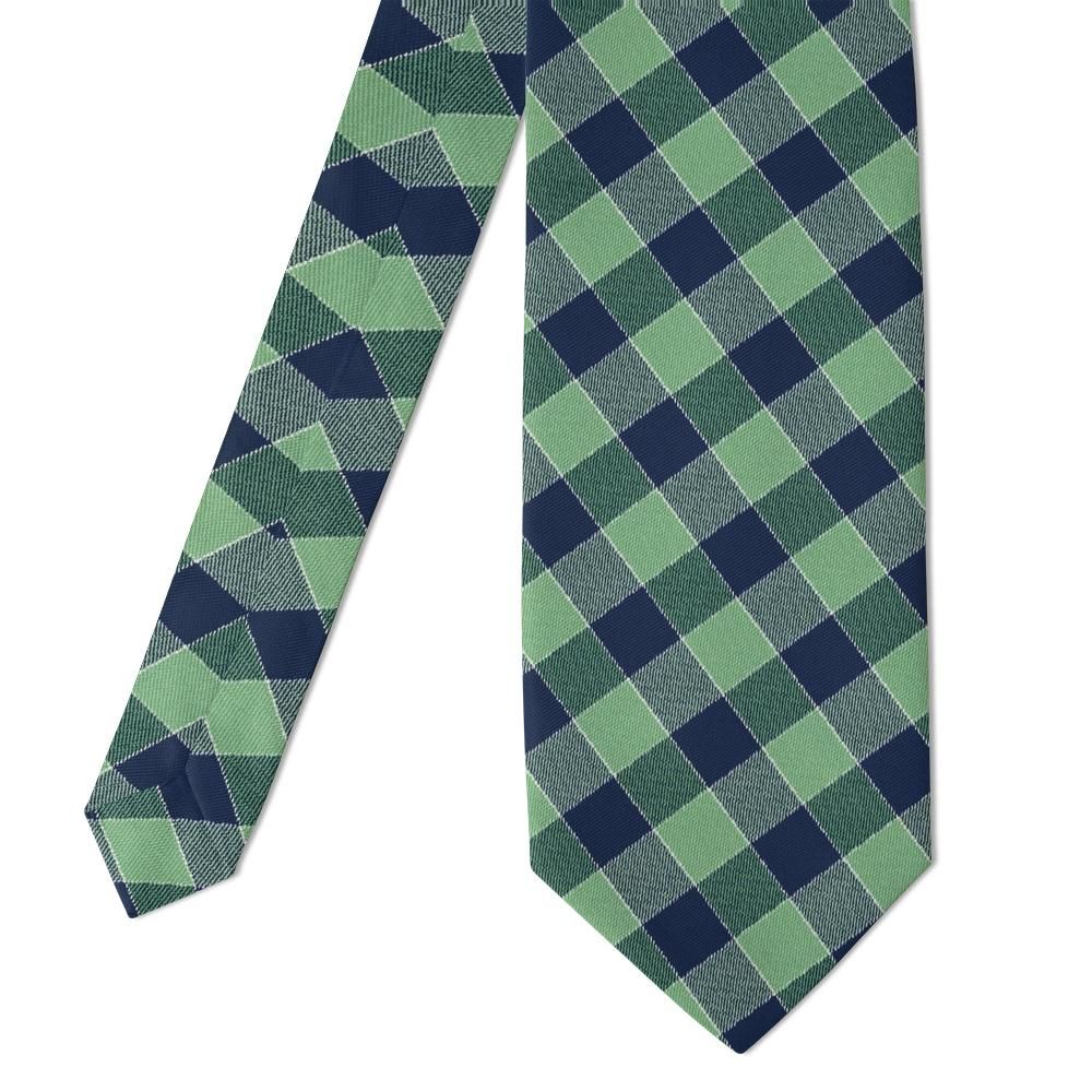 Parsberg - Navy & Green Checkered Tie – Country Club