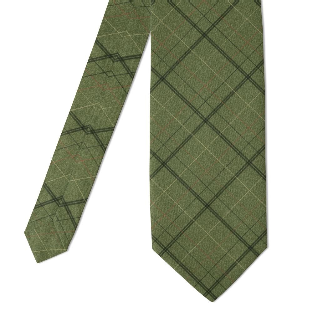 Capece - Olive Heather Plaid Tie – Hunting Lodge