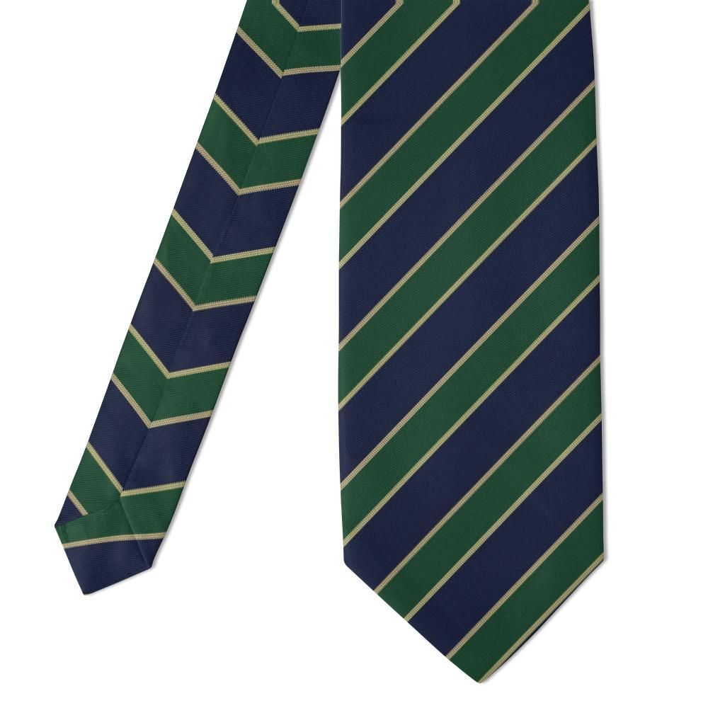 Aubusson - Forest & Navy Striped Tie – Country Club