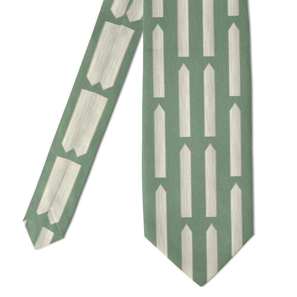 Heeckeren - Sage & Cream Picket Stripe Tie – Garden Gate