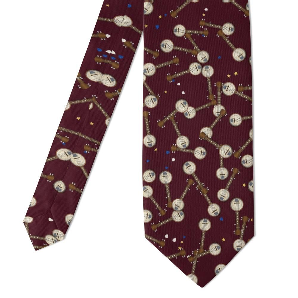 Mycielski - Burgundy Banjo Tie – Front Porch Jam