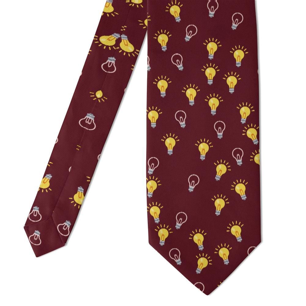 Scavenius - Burgundy Light Bulb Tie – Brainstorm