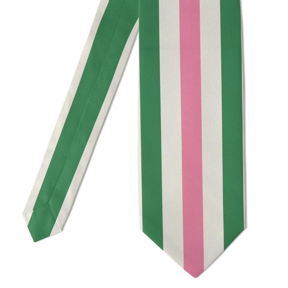 Isenburg - Pink & Green Cabana Stripe Tie – Poolside