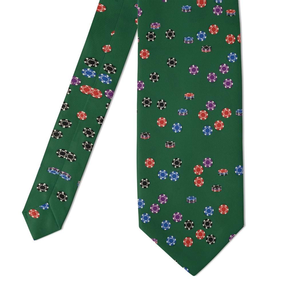 Rostrup - Green Felt Poker Chip Tie – High Roller