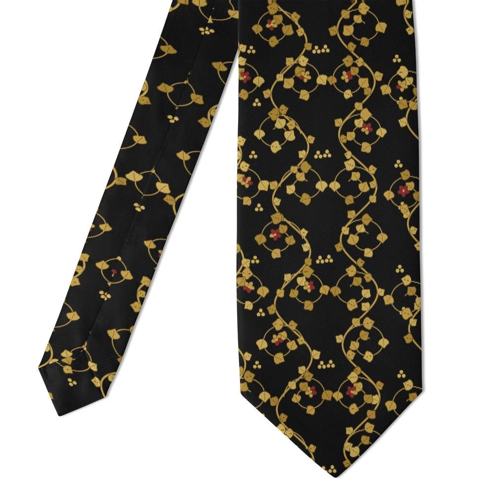 Walkendorff - Black & Gold Illuminated Vine Tie – Gilded Psalter