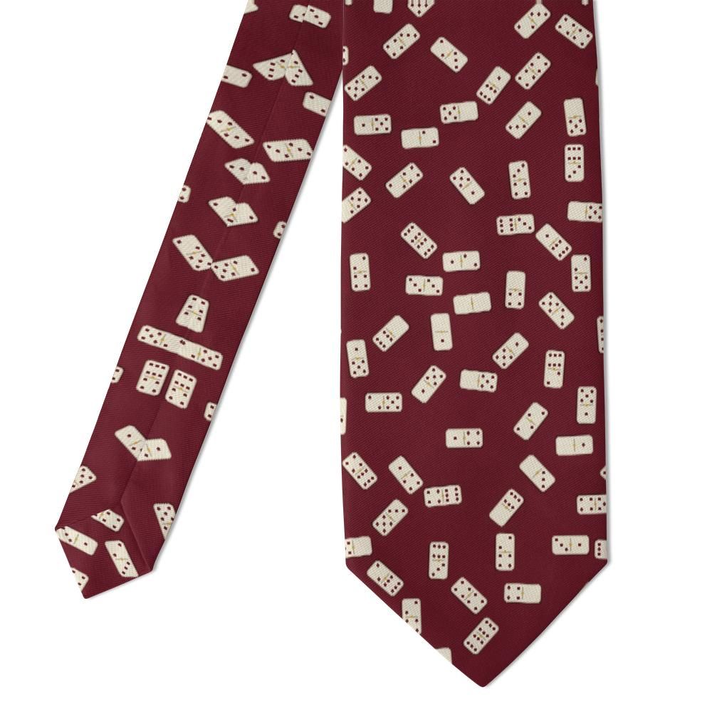 Bing - Burgundy & Ivory Domino Tie – Club Room