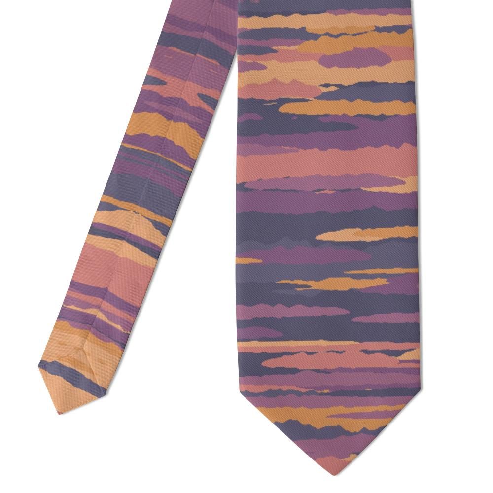 Bernstorff - Dusk Purple & Orange Painted Horizon Tie – Canyon Sunset