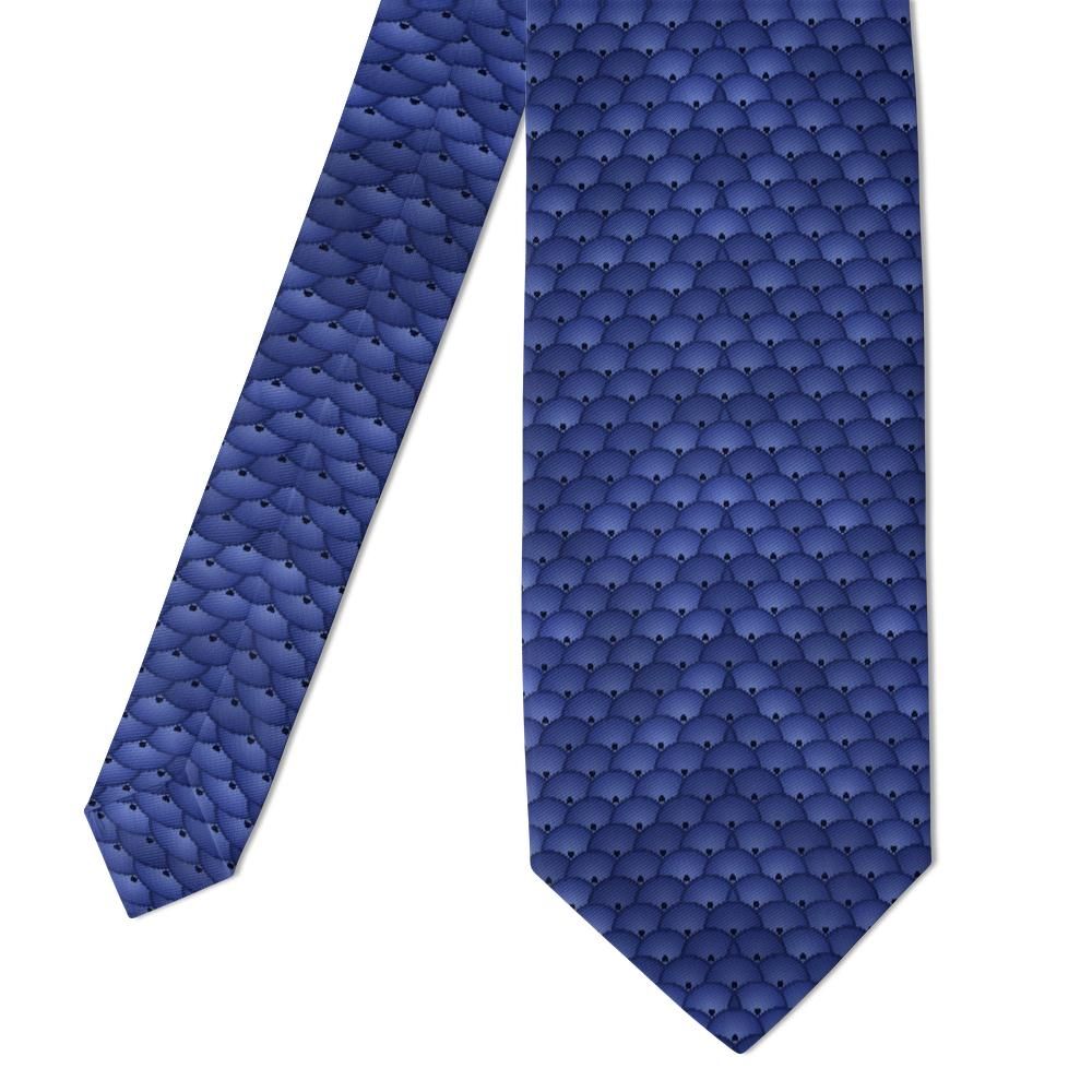 Hjärne - Midnight Blue Sequin Print Tie – Gala Evening