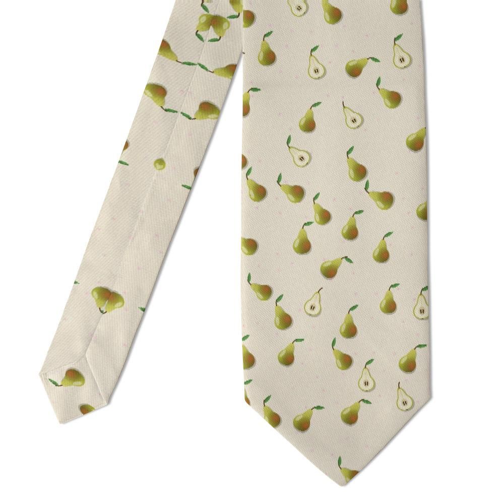 Leszczynski - Cream Pear Tie – Painterly Pears for Sunny Days