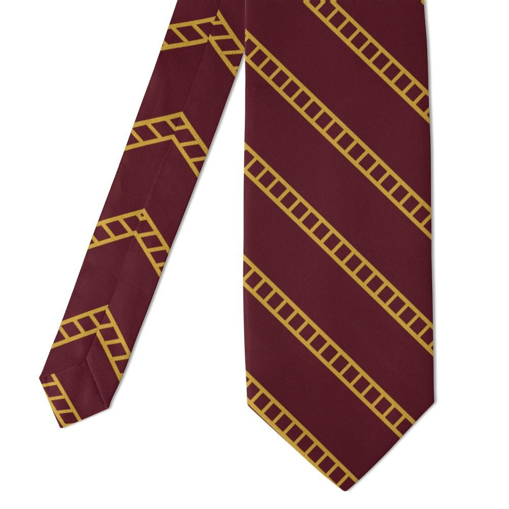 Adelswärd - Burgundy & Gold Ladder Stripe Tie – Library Club
