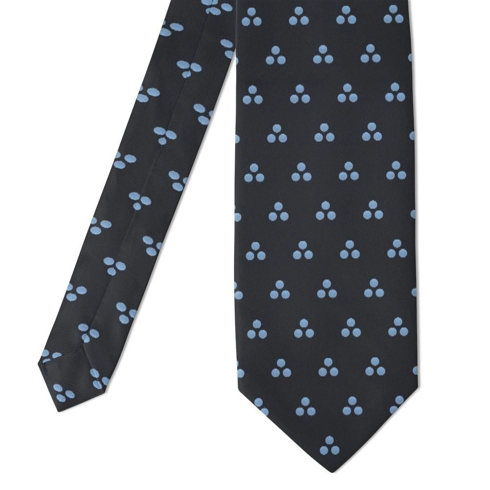 Adelcrantz - Charcoal & Sky Triad Dot Tie – Cool Under Pressure