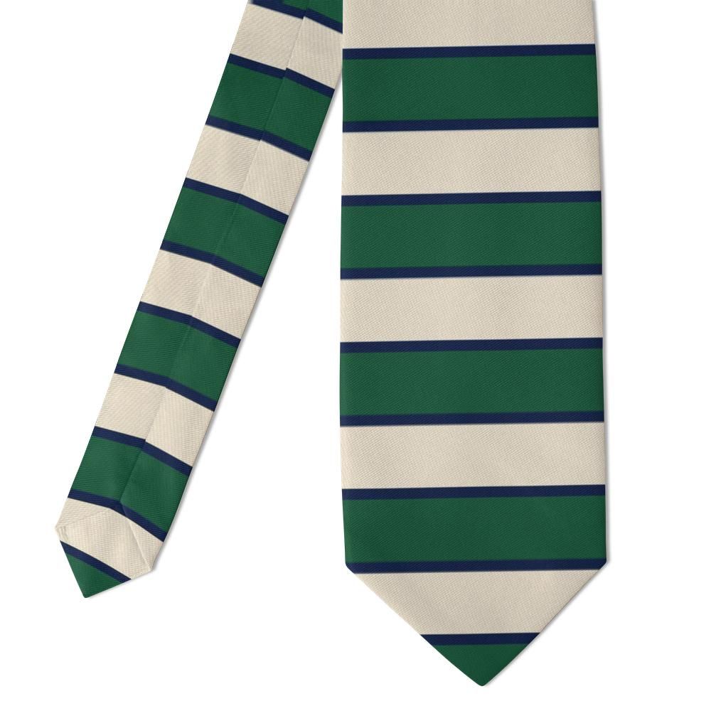 Leiningen - Green & Cream Rugby Stripe Tie – Touchline