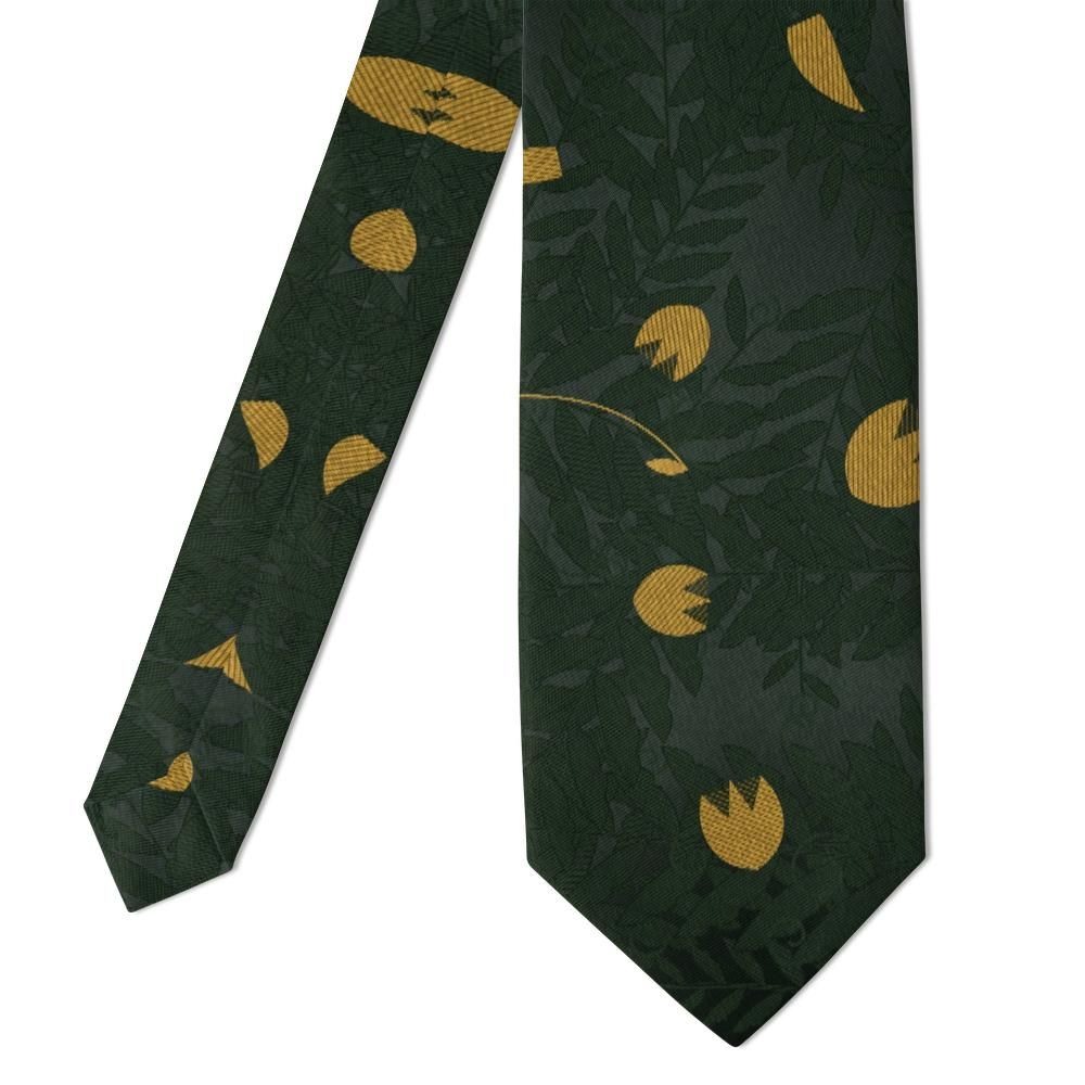 Waldstein - Forest & Gold Acanthus Leaf Tie – Hunting Lodge