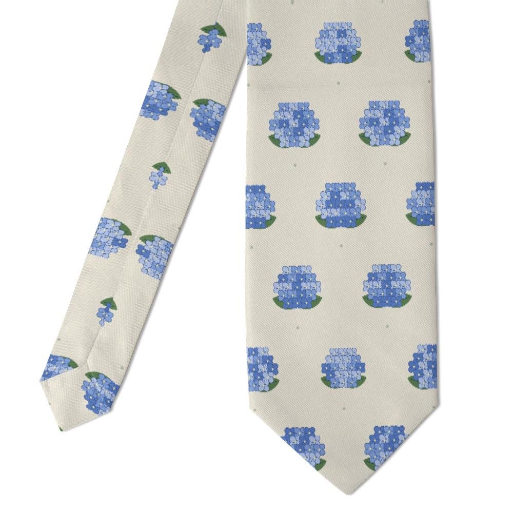 Lynden - Cream & Blue Hydrangea Tie – Summer Border
