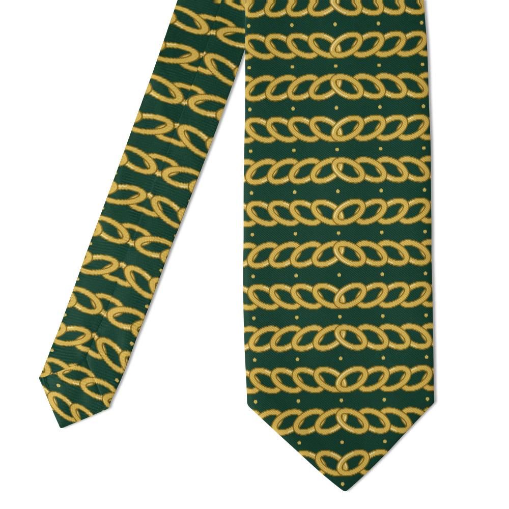 Hoyos - Forest & Gold Curb Chain Tie – Club Night