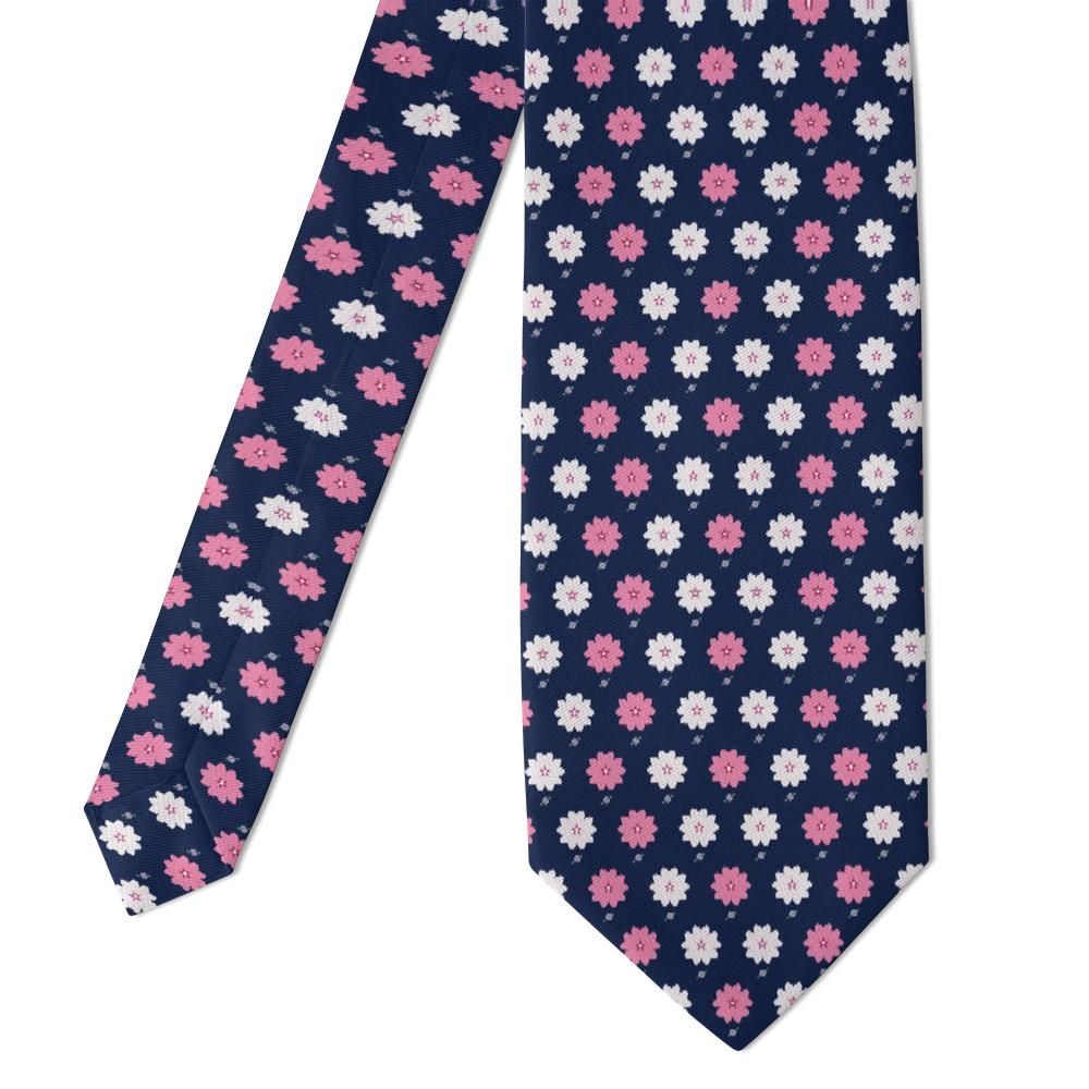 Törring - Navy & Pink Phlox Tie – Summer Border