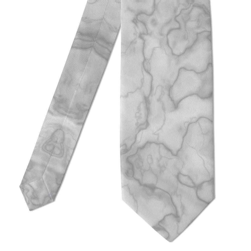 Gyldencrone - White & Grey Marble Tie – Carrara Stone