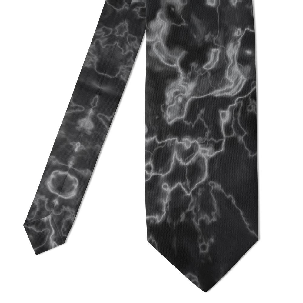Gyldencrone - Black & White Marble Tie – Midnight Quarry