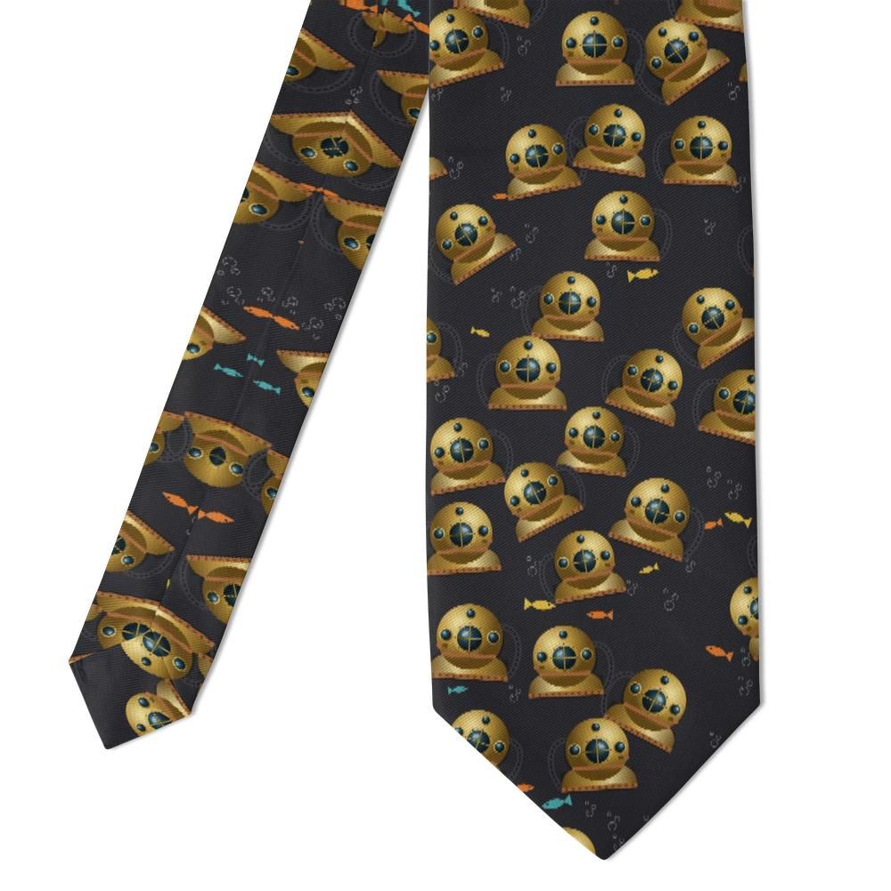 Sieniawski - Charcoal Diving Helmet Tie – Brass Voyager