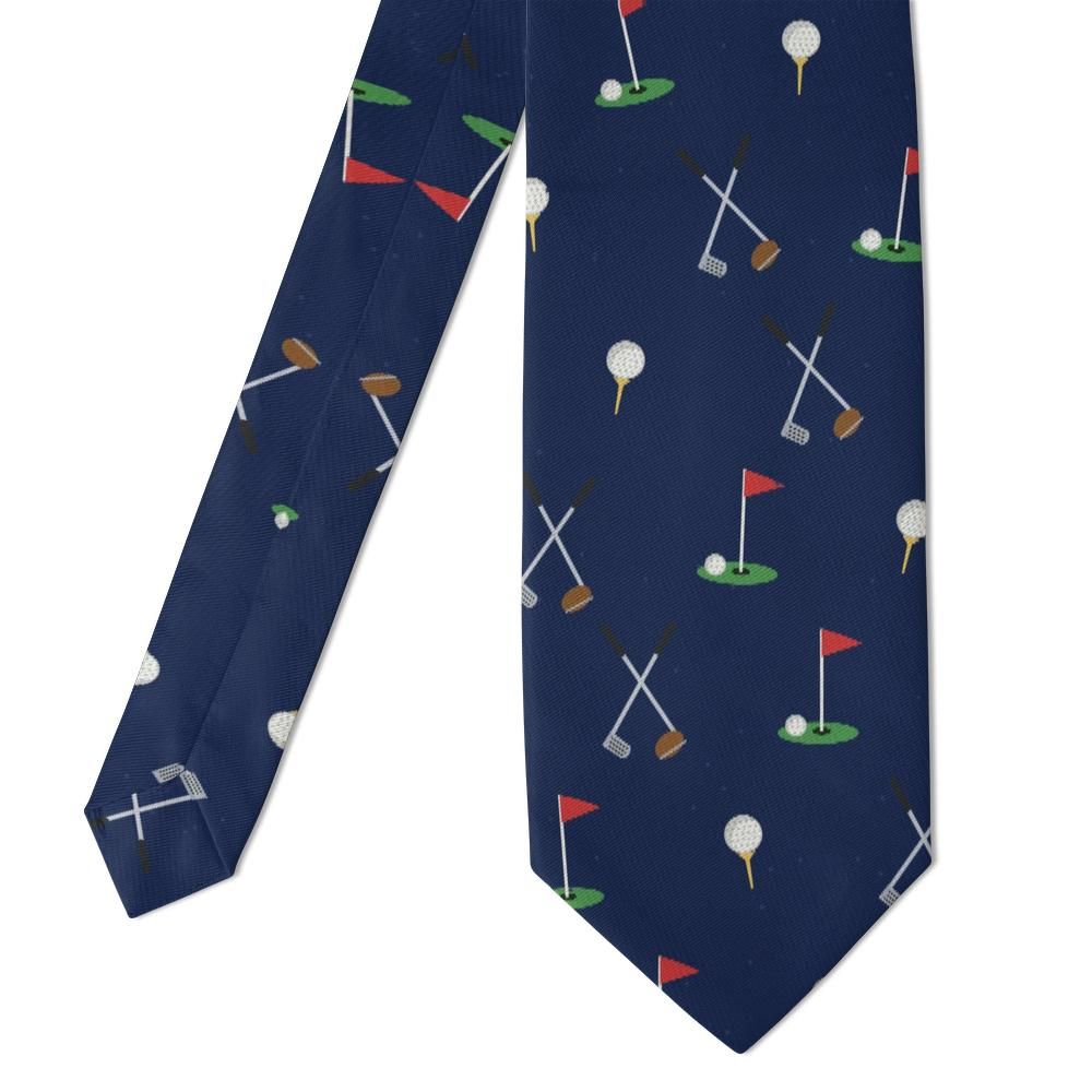 Nostitz - Navy Golf Motif Tie – Fairway Classic